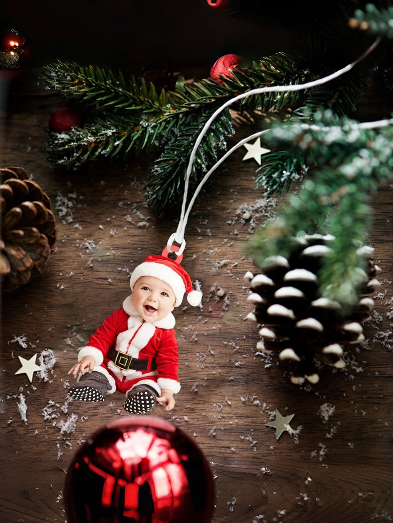 Custom Baby Acrylic Photo Hanging Ornaments